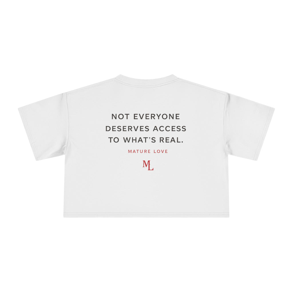 Copy of Copy of Copy of Mature Love Crop Tee