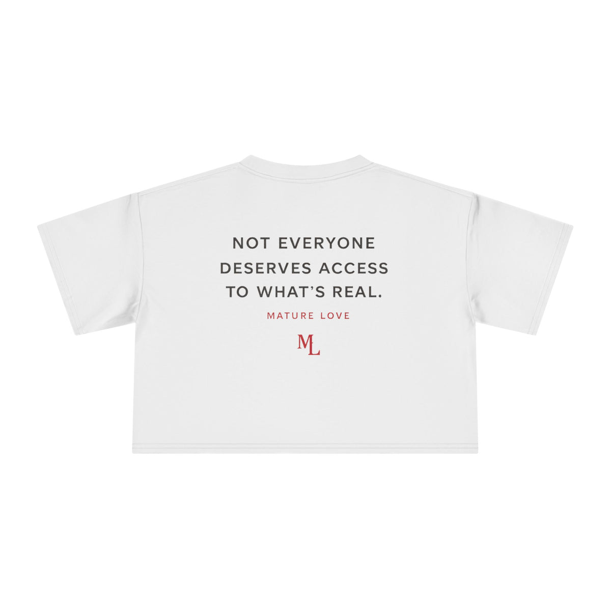 Copy of Copy of Copy of Mature Love Crop Tee
