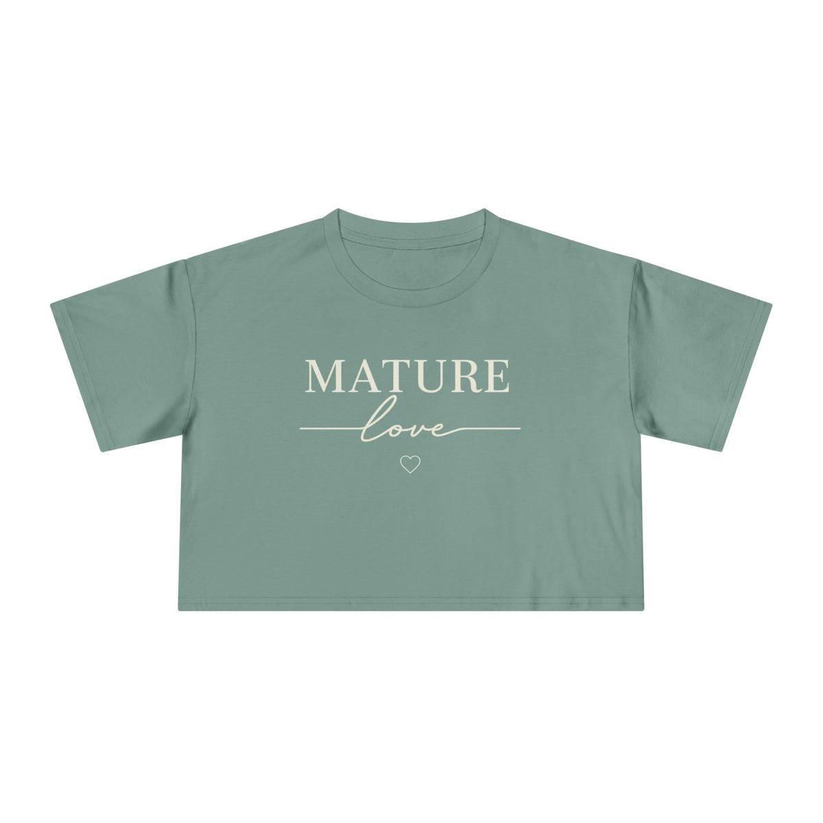 Pretty is everywhere Mature Love Crop Tee collection