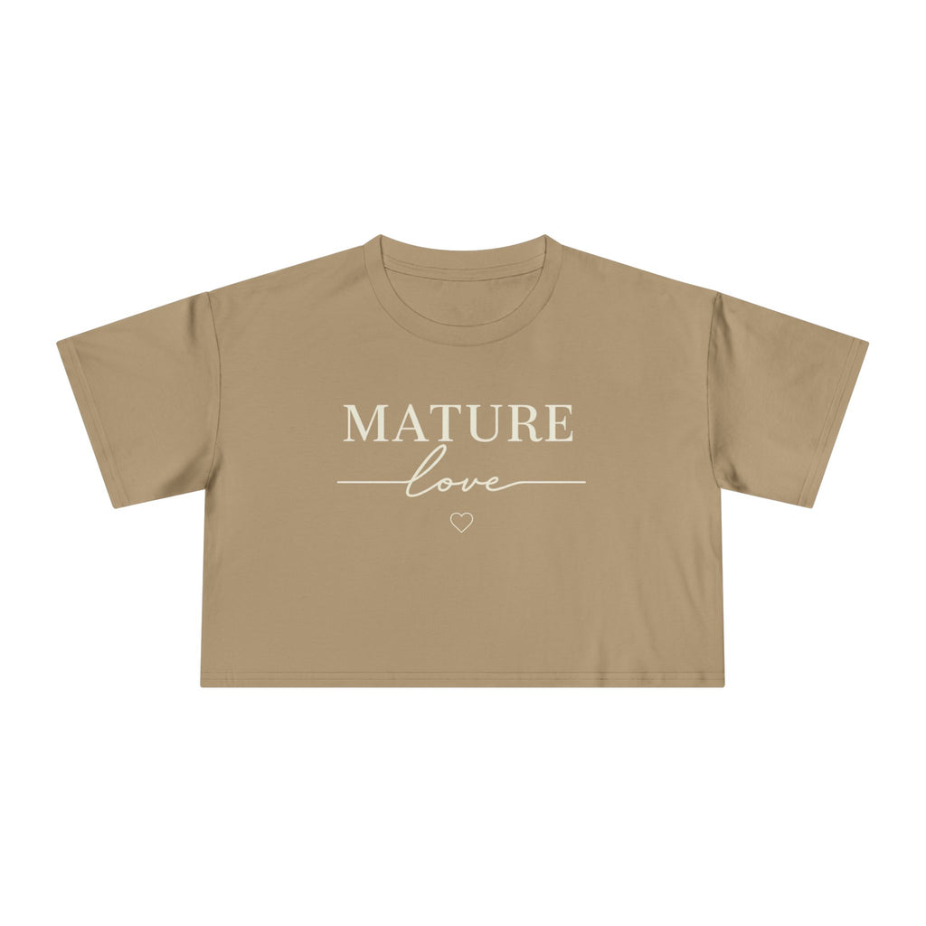Pretty is everywhere Mature Love Crop Tee collection