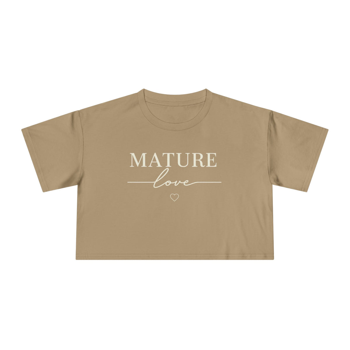Pretty is everywhere Mature Love Crop Tee collection
