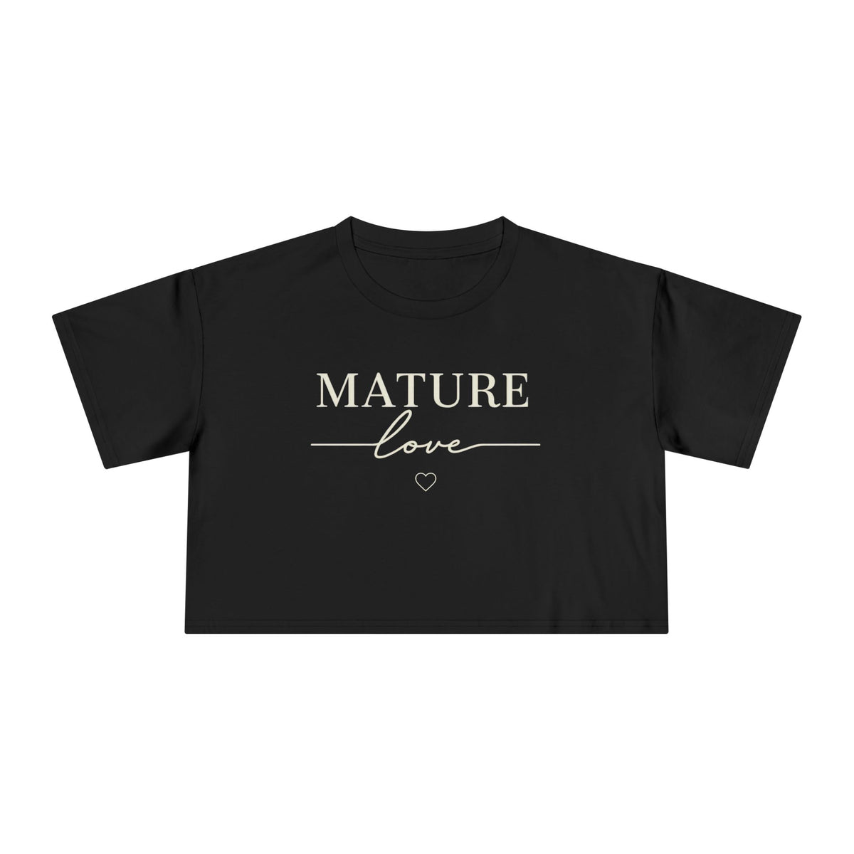 Pretty is everywhere Mature Love Crop Tee collection