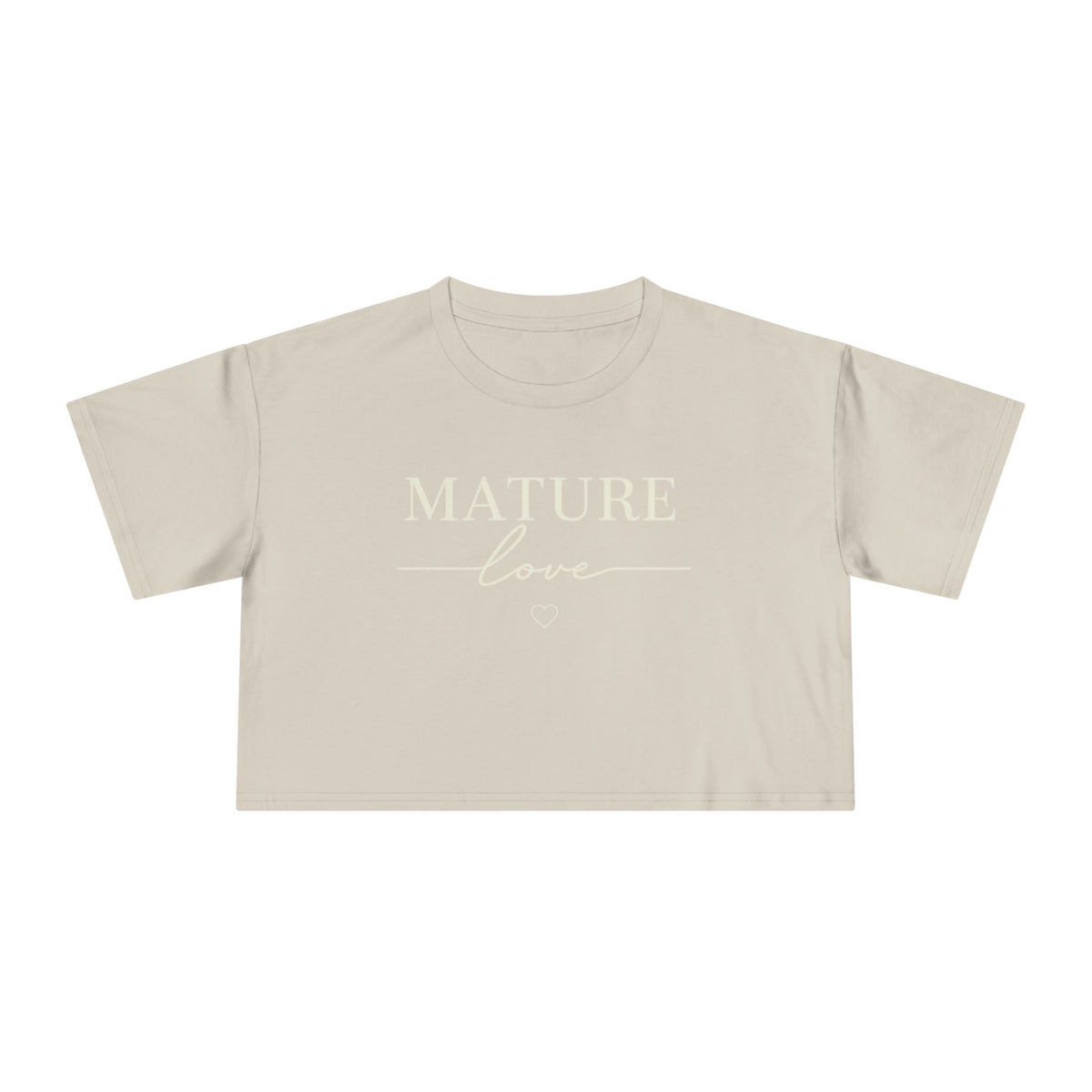 Pretty is everywhere Mature Love Crop Tee collection